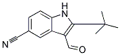 2-TERT-BUTYL-3-FORMYL-1H-INDOLE-5-CARBONITRILE Struktur