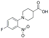 1-(4-FLUORO-2-NITROPHENYL)PIPERIDINE-4-CARBOXYLIC ACID Struktur