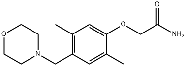 2-[2,5-DIMETHYL-4-(MORPHOLINOMETHYL)PHENOXY]ACETAMIDE Struktur