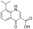 8-ISOPROPYL-4-OXO-1,4-DIHYDRO-QUINOLINE-3-CARBOXYLIC ACID Struktur