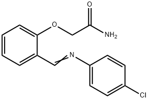 2-(2-(((4-CHLOROPHENYL)IMINO)METHYL)PHENOXY)ACETAMIDE Struktur