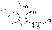 ETHYL 2-[(CHLOROACETYL)AMINO]-5-METHYL-4-(2-METHYLBUTYL)THIOPHENE-3-CARBOXYLATE Struktur