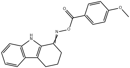 1-([(4-METHOXYBENZOYL)OXY]IMINO)-2,3,4,9-TETRAHYDRO-1H-CARBAZOLE Struktur