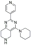 4-PIPERIDIN-1-YL-2-PYRIDIN-4-YL-5,6,7,8-TETRAHYDROPYRIDO[4,3-D]PYRIMIDINE Struktur