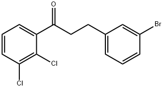 3-(3-BROMOPHENYL)-2',3'-DICHLOROPROPIOPHENONE Struktur