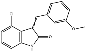 4-CHLORO-3-[(Z)-(3-METHOXYPHENYL)METHYLIDENE]-1H-INDOL-2-ONE Struktur