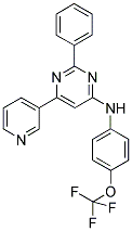 2-PHENYL-6-PYRIDIN-3-YL-N-[4-(TRIFLUOROMETHOXY)PHENYL]PYRIMIDIN-4-AMINE Struktur