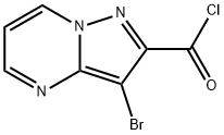 3-BROMO-PYRAZOLO[1,5-A]PYRIMIDINE-2-CARBONYL CHLORIDE Struktur