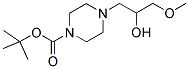 4-(2-HYDROXY-3-METHOXY-PROPYL)-PIPERAZINE-1-CARBOXYLIC ACID TERT-BUTYL ESTER Struktur