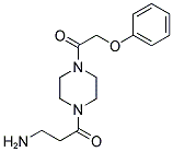 3-AMINO-1-[4-(2-PHENOXY-ACETYL)-PIPERAZIN-1-YL]-PROPAN-1-ONE Struktur