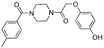 4-(2-[4-(4-METHYLBENZOYL)PIPERAZIN-1-YL]-2-OXOETHOXY)PHENOL Struktur