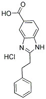 2-PHENETHYL-1 H-BENZOIMIDAZOLE-5-CARBOXYLIC ACID HYDROCHLORIDE Struktur