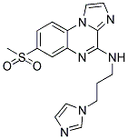 N-[3-(1H-IMIDAZOL-1-YL)PROPYL]-7-(METHYLSULFONYL)IMIDAZO[1,2-A]QUINOXALIN-4-AMINE Struktur