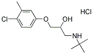 1-(TERT-BUTYLAMINO)-3-(4-CHLORO-3-METHYLPHENOXY)PROPAN-2-OL HYDROCHLORIDE Struktur