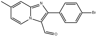 2-(4-BROMO-PHENYL)-7-METHYL-IMIDAZO[1,2-A]PYRIDINE-3-CARBALDEHYDE Struktur