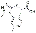 [[4-(2,5-DIMETHYLPHENYL)-5-METHYL-4H-1,2,4-TRIAZOL-3-YL]THIO]ACETIC ACID Struktur