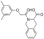 2-[(3,5-DIMETHYLPHENOXY)ACETYL]-1,2,3,4-TETRAHYDROISOQUINOLINE-3-CARBOXYLIC ACID Struktur