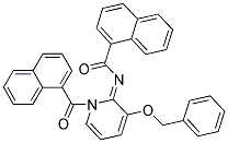 2-AZA-1-NAPHTHYL-2-(2-(NAPHTHYLCARBONYL)-6-(PHENYLMETHOXY)(2-AZINYLIDENE))ETHAN-1-ONE Struktur