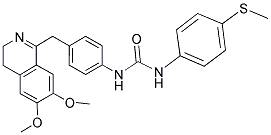 1-(4-((6,7-DIMETHOXY(3,4-DIHYDROISOQUINOLYL))METHYL)PHENYL)-3-(4-METHYLTHIOPHENYL)UREA Struktur