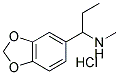 (1-BENZO-[1,3]DIOXOL-5-YL-PROPYL)METHYLAMINE HCL Struktur