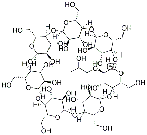 2-O-MONO-(2-HYDROXY)-PROPYL-BETA-CYCLODEXTRIN Struktur