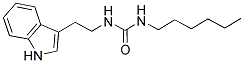 (HEXYLAMINO)-N-(2-INDOL-3-YLETHYL)FORMAMIDE Struktur