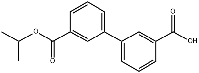 BIPHENYL-3,3'-DICARBOXYLIC ACID 3-ISOPROPYL ESTER Struktur