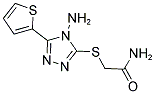 2-([4-AMINO-5-(2-THIENYL)-4H-1,2,4-TRIAZOL-3-YL]SULFANYL)ACETAMIDE Struktur