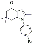 1-(4-BROMOPHENYL)-2,6,6-TRIMETHYL-1,5,6,7-TETRAHYDRO-4H-INDOL-4-ONE Struktur