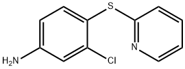 BENZENAMINE, 3-CHLORO-4-(2-PYRIDINYLTHIO)- Struktur