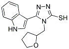 5-(1H-INDOL-3-YL)-4-(TETRAHYDRO-FURAN-2-YLMETHYL)-4H-[1,2,4]TRIAZOLE-3-THIOL Struktur