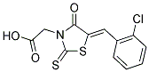 [5-(2-CHLORO-BENZYLIDENE)-4-OXO-2-THIOXO-THIAZOLIDIN-3-YL]-ACETIC ACID Struktur