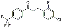 3-(4-CHLORO-2-FLUOROPHENYL)-4'-TRIFLUOROMETHYLPROPIOPHENONE Struktur