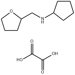 CYCLOPENTYL-(TETRAHYDRO-FURAN-2-YLMETHYL)-AMINEOXALATE Struktur