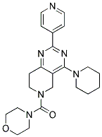 MORPHOLIN-4-YL-(4-PIPERIDIN-1-YL-2-PYRIDIN-4-YL-7,8-DIHYDRO-5H-PYRIDO[4,3-D]PYRIMIDIN-6-YL)-METHANONE Struktur