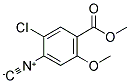 METHYL-4-ISOCYANO-5-CHLORO-2-METHOXYBENZOATE Struktur