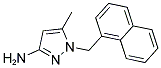 5-METHYL-1-(1-NAPHTHYLMETHYL)-1H-PYRAZOL-3-AMINE Struktur