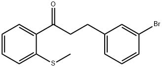 3-(3-BROMOPHENYL)-2'-THIOMETHYLPROPIOPHENONE Struktur