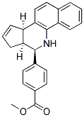 METHYL 4-[(6R,6AS,9AR)-6,6A,7,9A-TETRAHYDRO-5H-BENZO[H]CYCLOPENTA[C]QUINOLIN-6-YL]BENZOATE Struktur