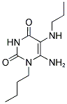 6-AMINO-1-BUTYL-5-PROPYLAMINO-1H-PYRIMIDINE-2,4-DIONE Struktur