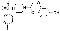 3-(2-(4-[(4-METHYLPHENYL)SULFONYL]PIPERAZIN-1-YL)-2-OXOETHOXY)PHENOL Struktur