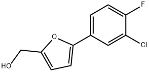 [5-(3-CHLORO-4-FLUOROPHENYL)-2-FURYL]METHANOL Struktur