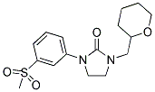 1-[3-(METHYLSULFONYL)PHENYL]-3-(TETRAHYDRO-2H-PYRAN-2-YLMETHYL)IMIDAZOLIDIN-2-ONE Struktur