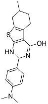 2-[4-(DIMETHYLAMINO)PHENYL]-7-METHYL-1,2,5,6,7,8-HEXAHYDRO[1]BENZOTHIENO[2,3-D]PYRIMIDIN-4-OL Struktur