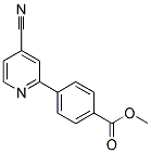 METHYL 4-(4-CYANO-2-PYRIDINYL)BENZENECARBOXYLATE Struktur