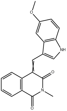 4-[(5-METHOXY-1H-INDOL-3-YL)METHYLENE]-2-METHYL-1,3(2H,4H)-ISOQUINOLINEDIONE Struktur