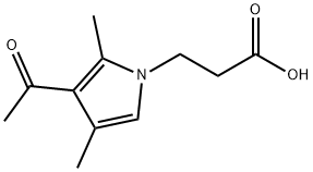 3-(3-ACETYL-2,4-DIMETHYL-PYRROL-1-YL)-PROPIONIC ACID Struktur