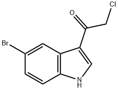 1-(5-BROMO-1H-INDOL-3-YL)-2-CHLORO-ETHANONE Struktur