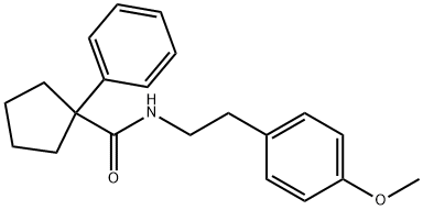 N-(2-(4-METHOXYPHENYL)ETHYL)(PHENYLCYCLOPENTYL)FORMAMIDE Struktur