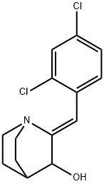 2-[(2,4-DICHLOROPHENYL)METHYLENE]-3-QUINUCLIDINOL Struktur